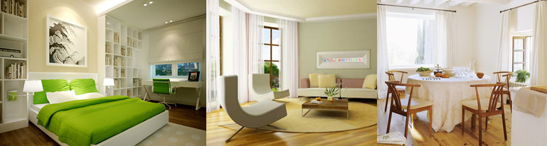 Ejemplos de distribución de espacios tomando como referente el feng-shui