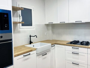 Reforma integral con cocina vintage